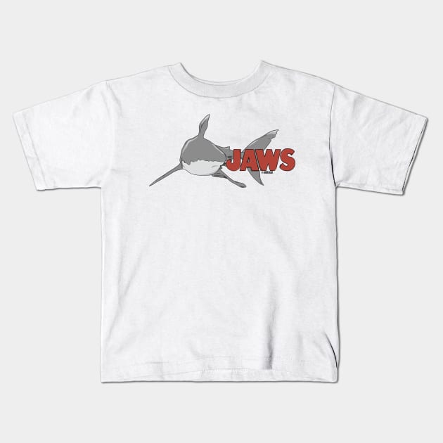 Jaws Kids T-Shirt by Orianartistic